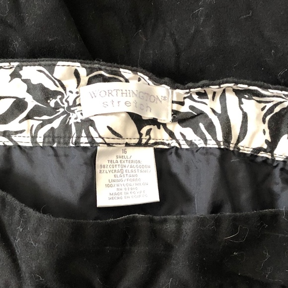 Worthington Black Midi Pleated Skirt for Work Or Evening Out - Picture 3 of 6